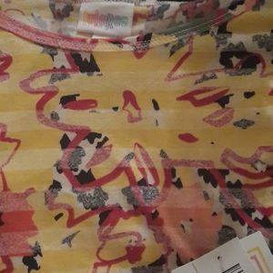 Striped and floral Lularoe Irma